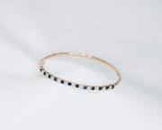 14 kt Yellow Gold Sapphire Diamond Bracelet