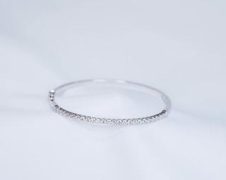 14 kt White Gold Diamond Bracelet