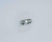 14K White Gold Diamond Wedding Band